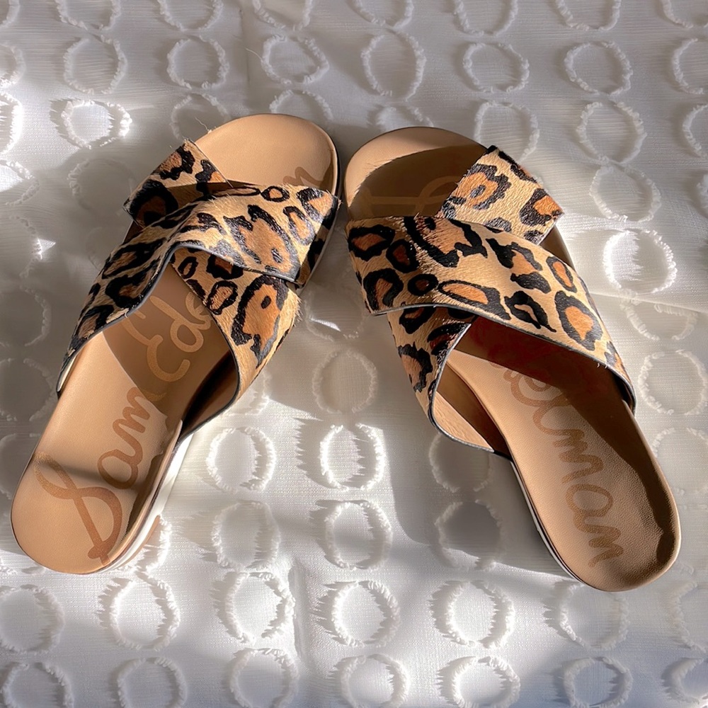 sam edelman leopard sandles size 10 brand new with box